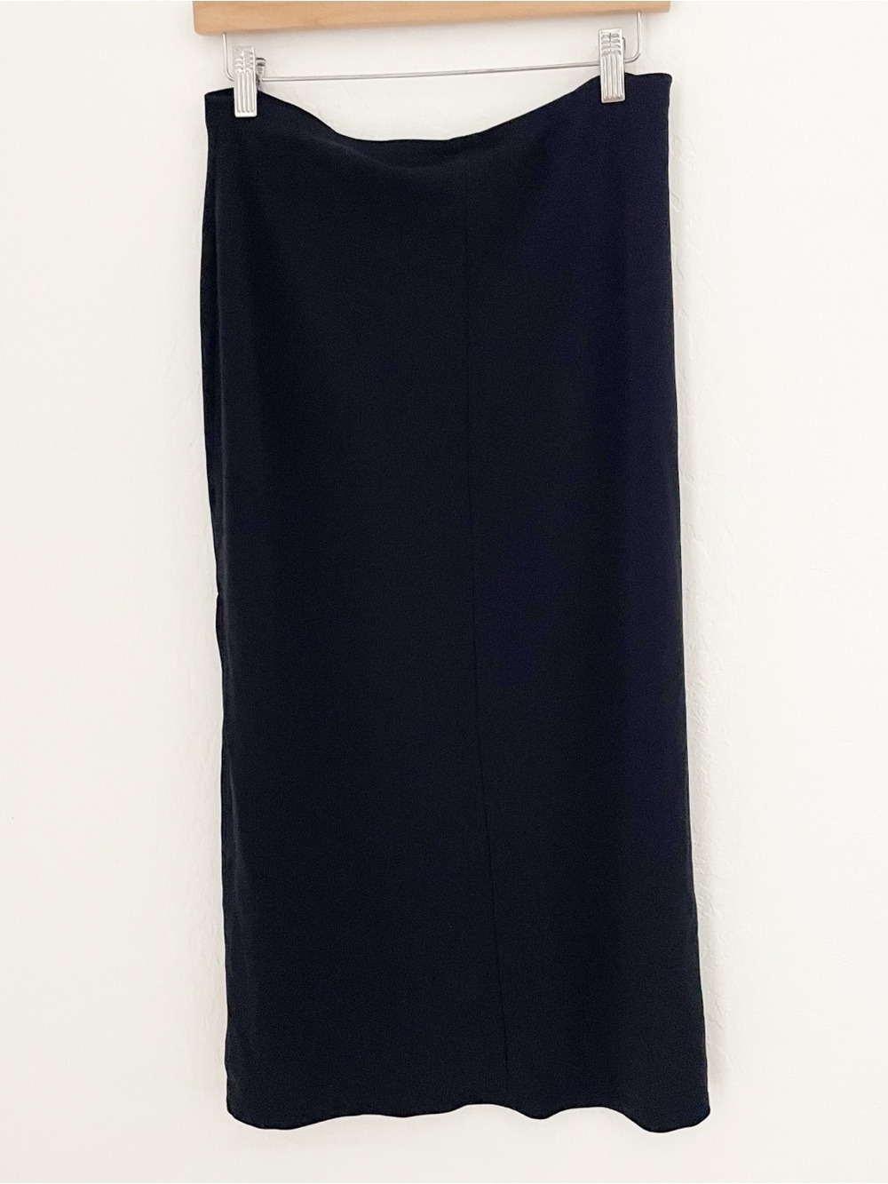 Gap vintage y2k stretchy black midi skirt with slit size medium - Picture 4 of 4